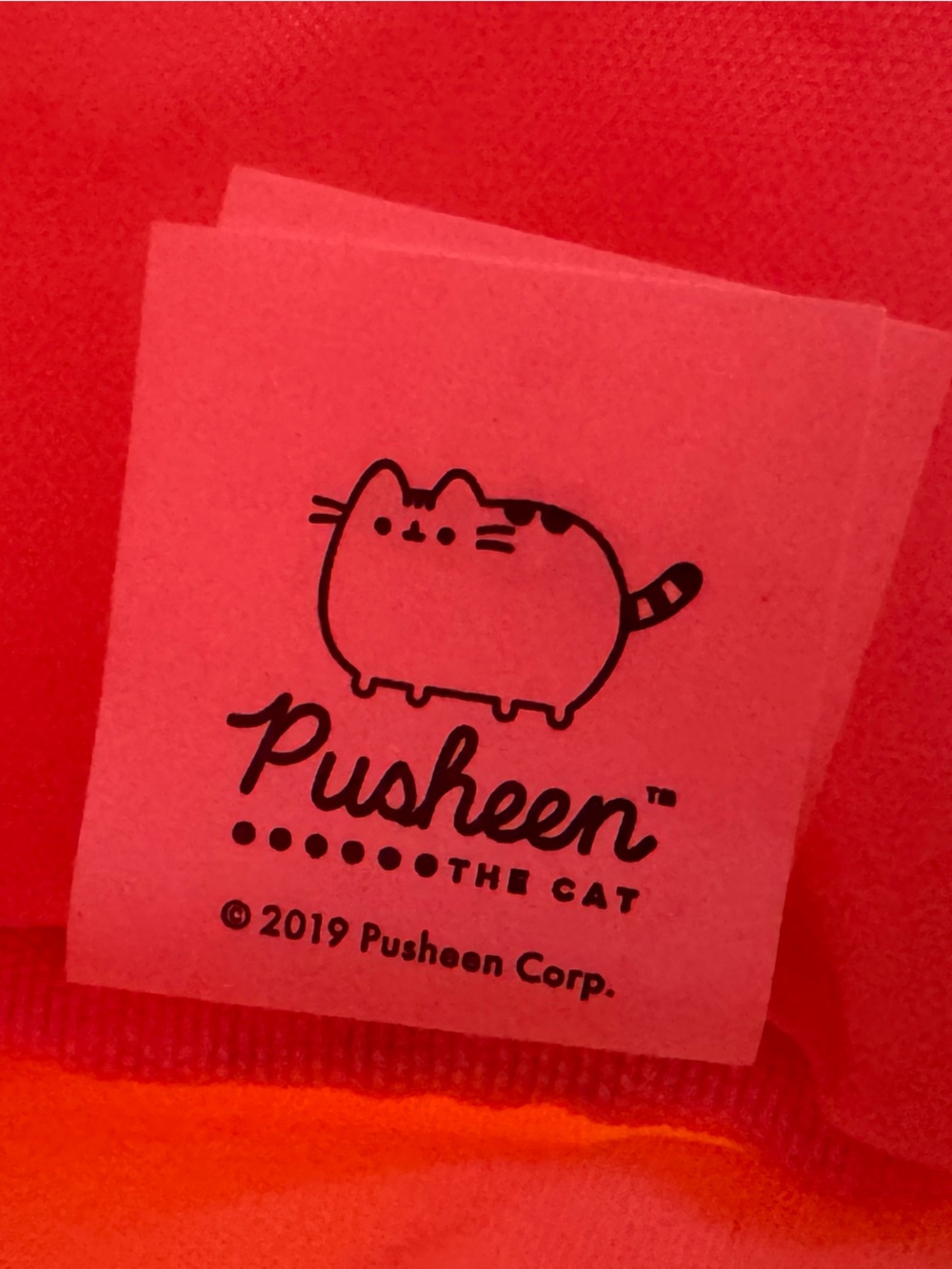 NWOT Pusheen The Cat I’m Busy Faux Leather Backpack Licensed 13x12x5 Kawaii - Picture 8 of 13